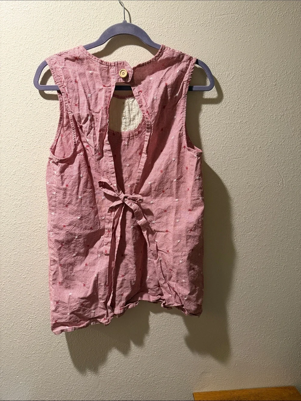 Handmade Girls Pink Sleeveless Overlay Dress